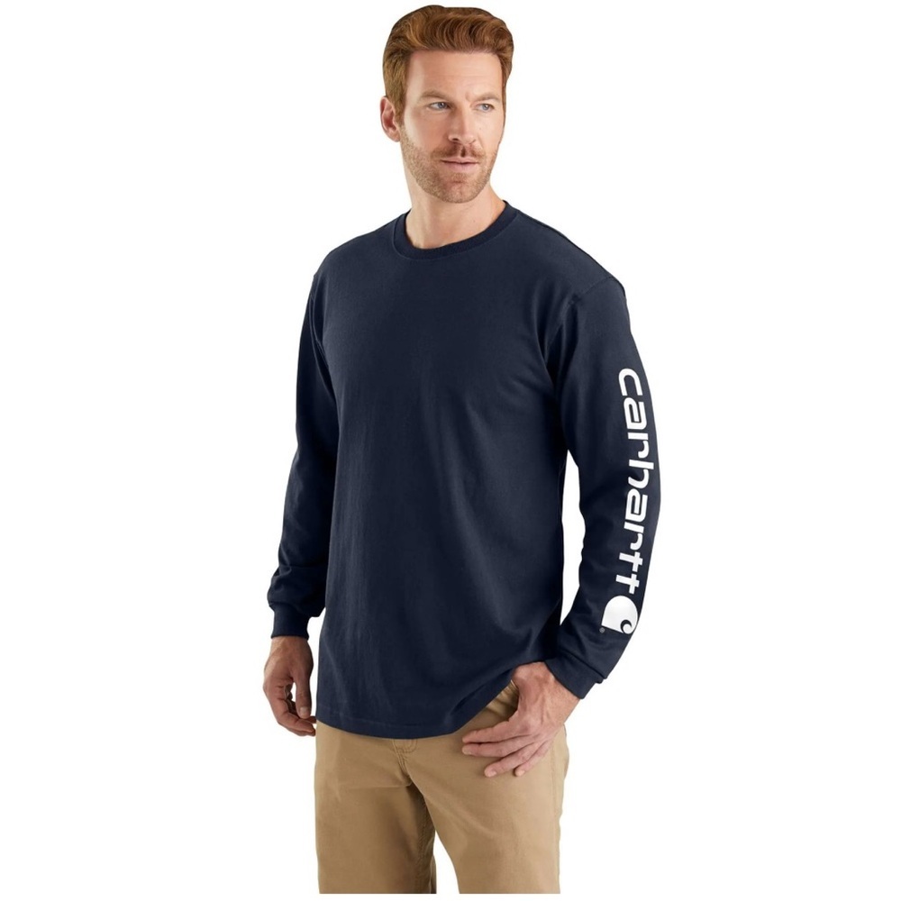 Carhartt Navy Long Sleeve Tee